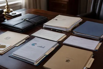 Organized financial documents representing the transfer of assets into a Nevada trust