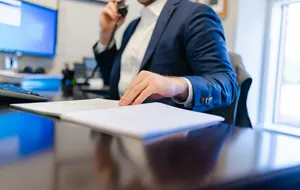 Trustee reviewing a detailed Nevada trust accounting
