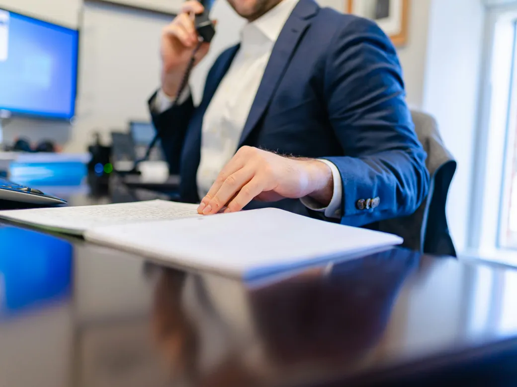 Trustee reviewing a detailed Nevada trust accounting