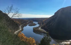 River valley landscape representing a Nevada and Delaware trust comparison