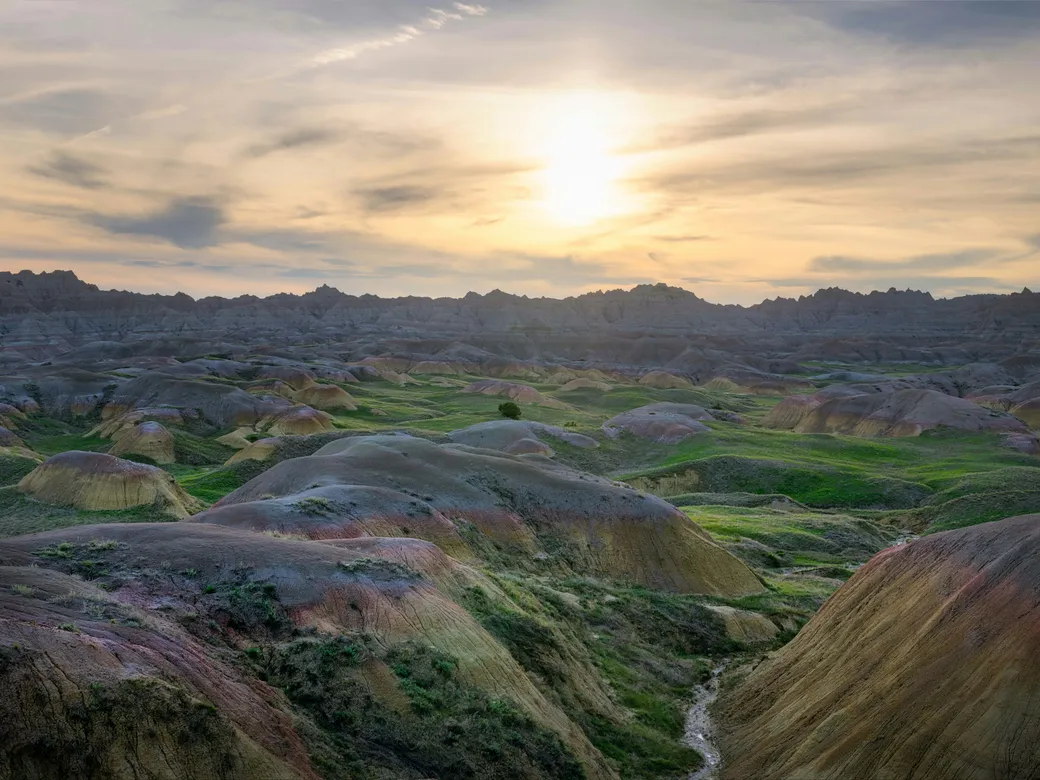South Dakota Badlands landscape representing a Nevada and South Dakota trust comparison