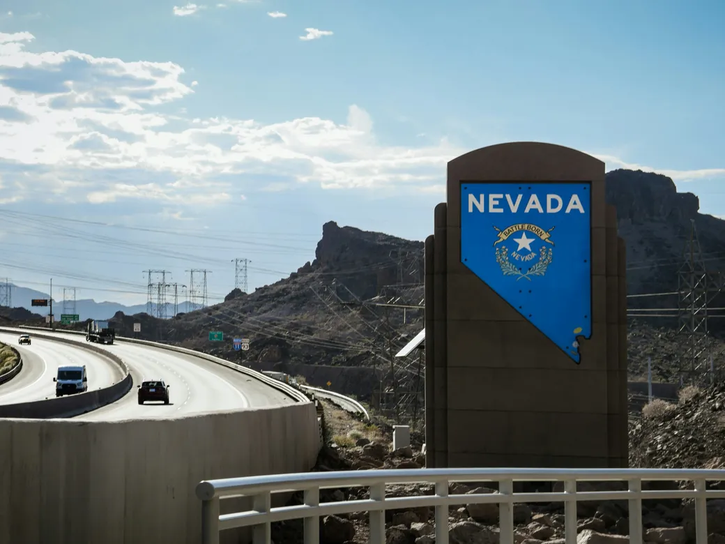 Nevada state boundary and landscape for out-of-state trust planning